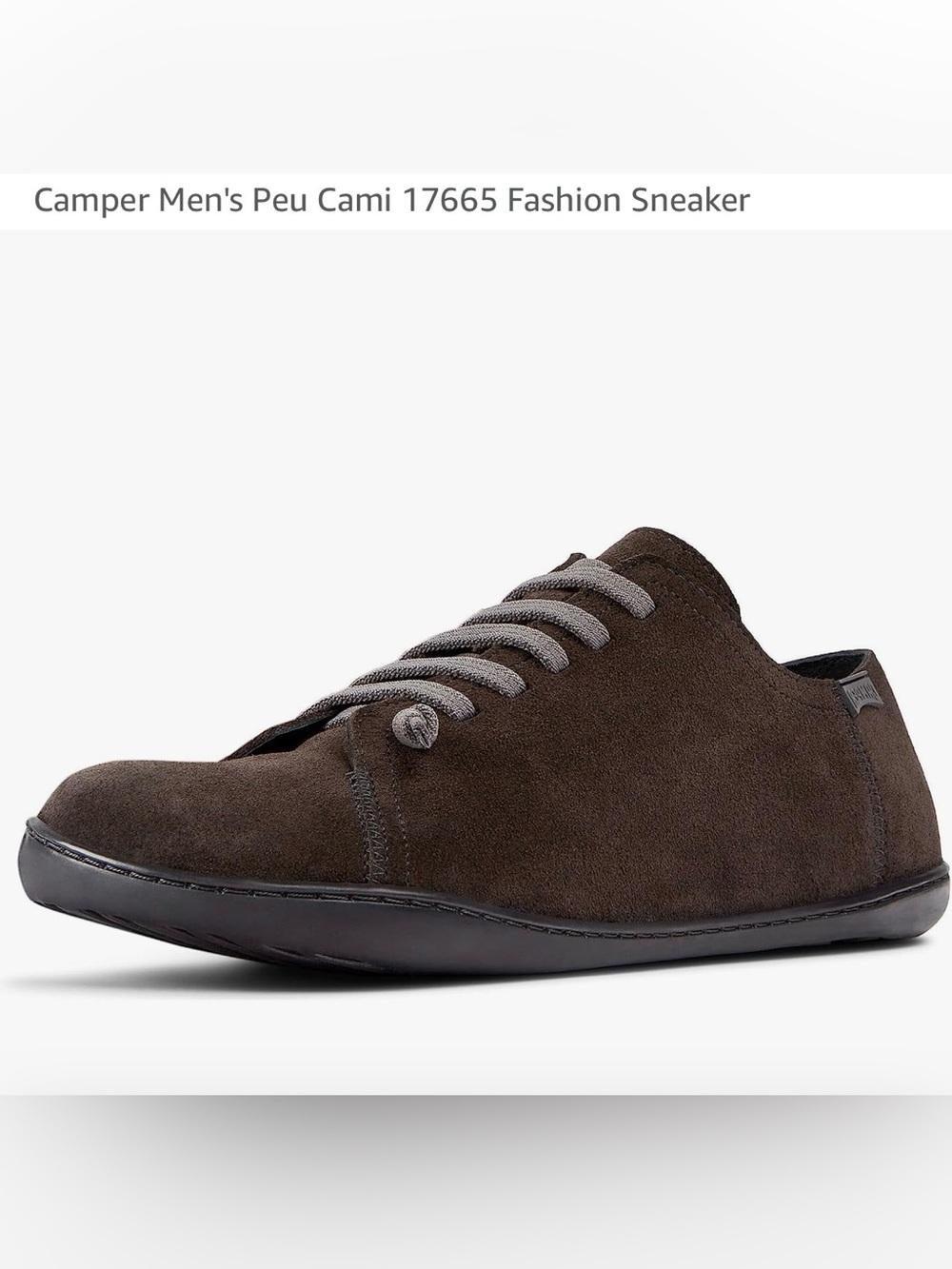 Camper men’s peu cami 17665 sneaker size 10.5 dark grey/brown like